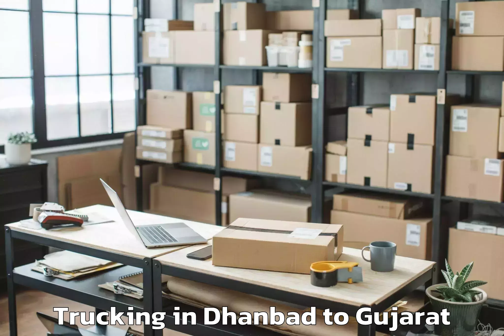 Expert Dhanbad to Santrampur Trucking